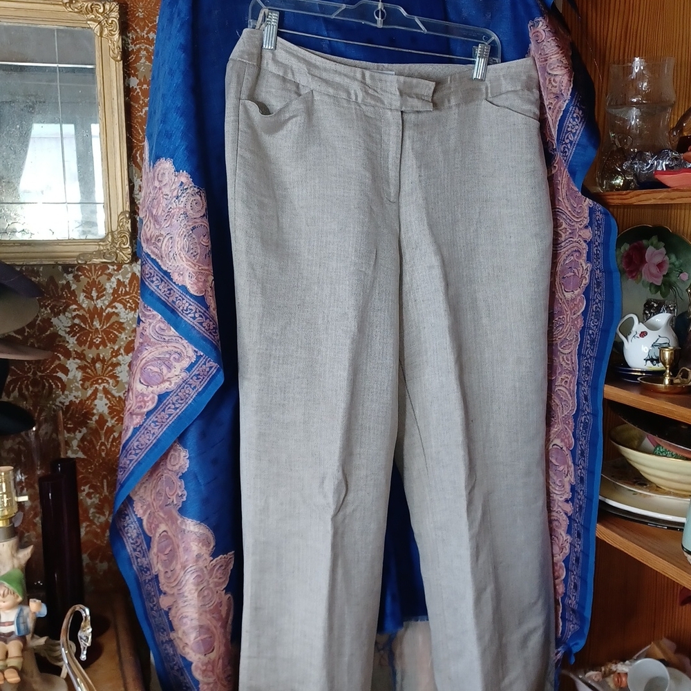 Calvin Klein wide legged linen pants 12